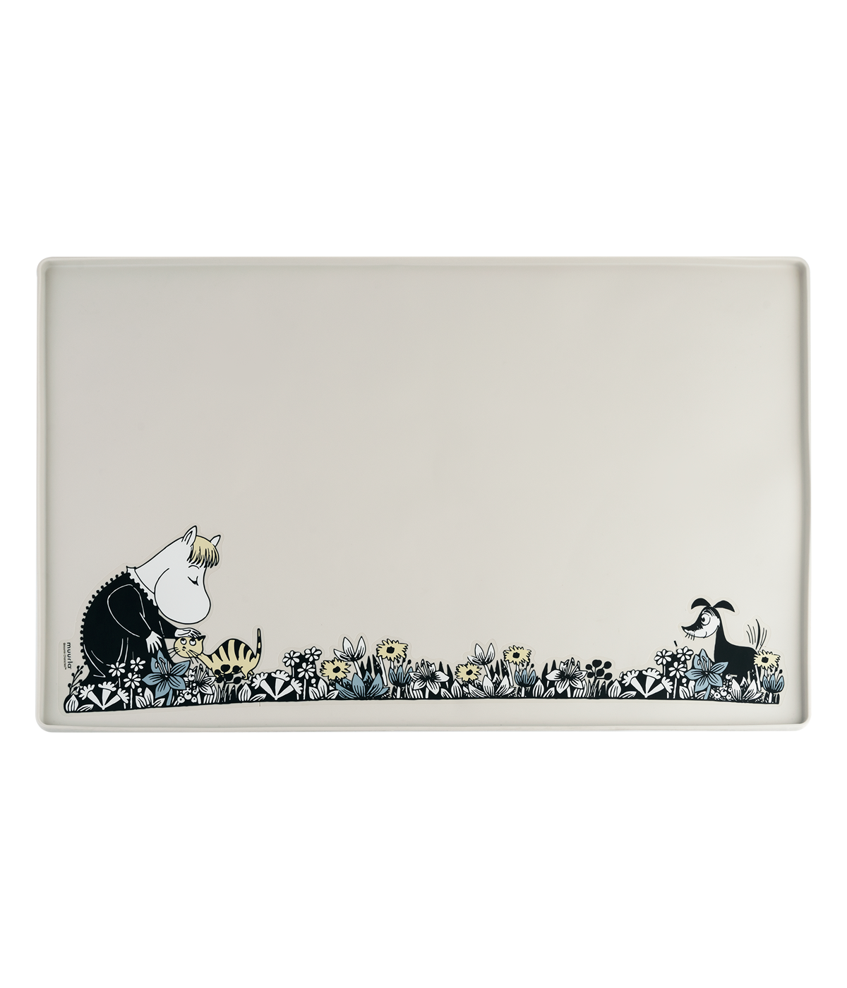 Moomin for Pets silikonialusta harmaa 60x40cm