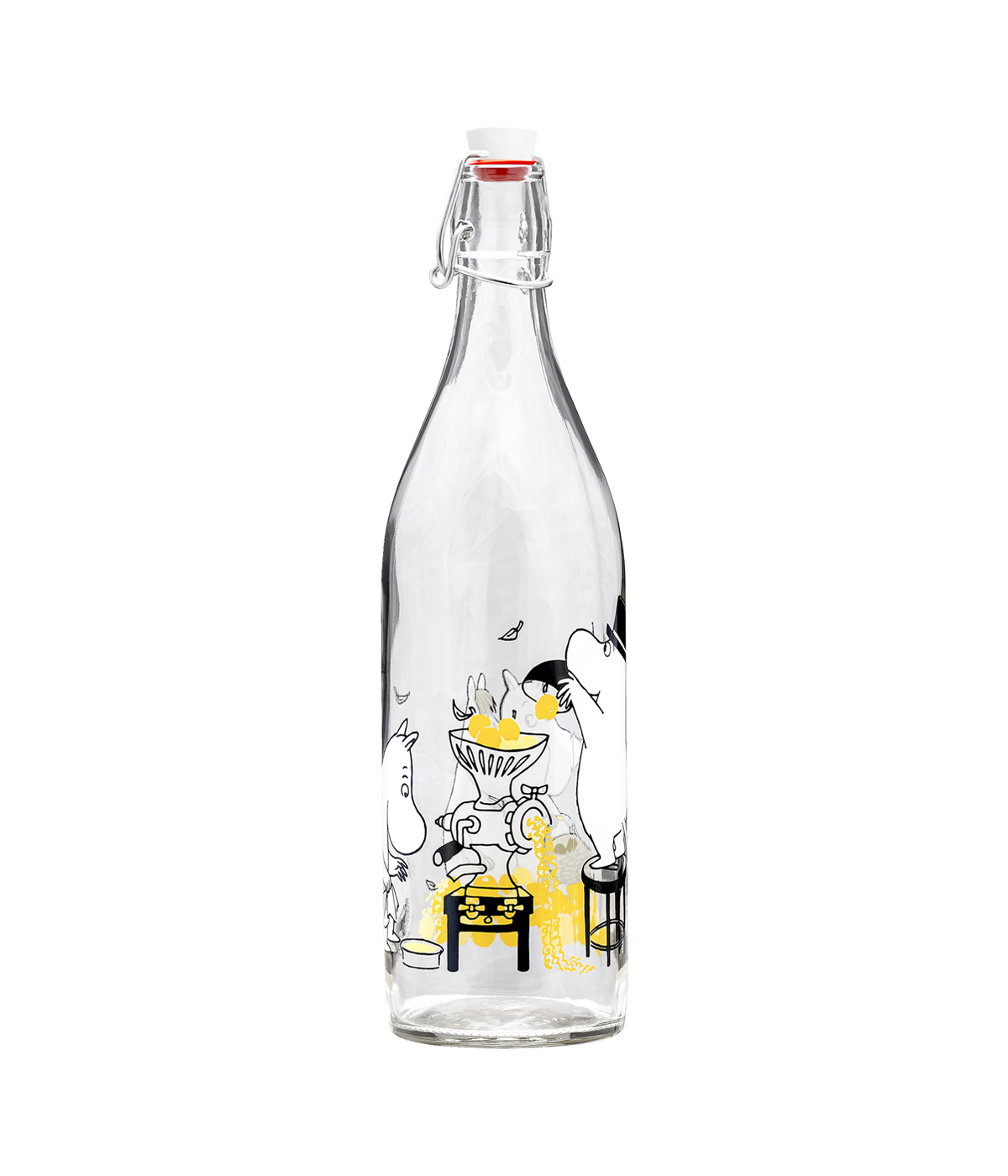 Muumi lasipullo Hedelmät 1 L
