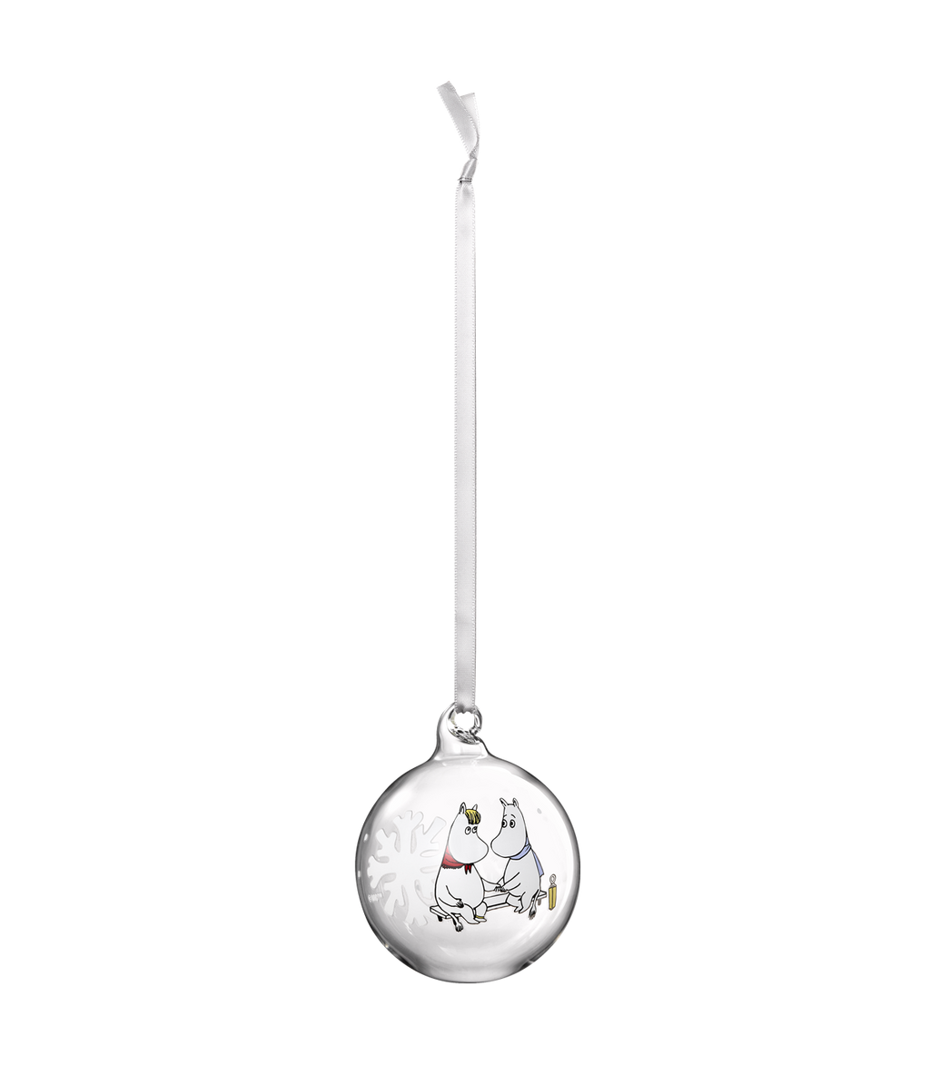 Muumi lasipallo Lumihiutale 7cm