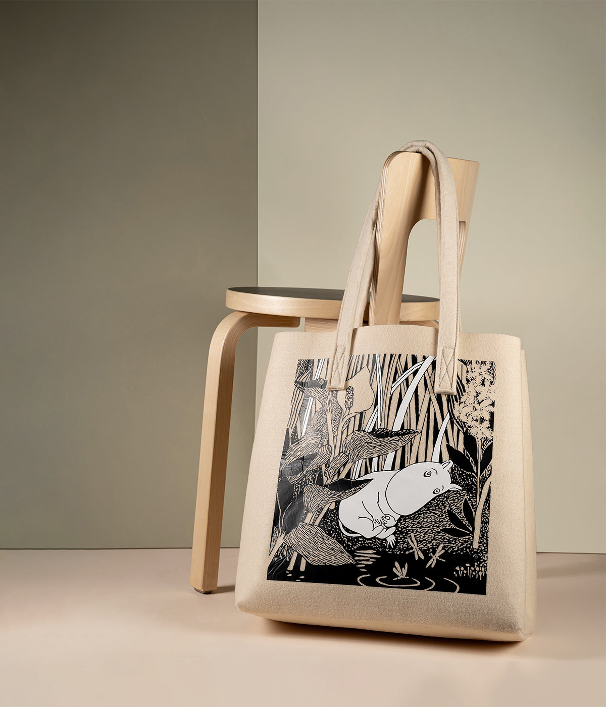 Muumi tote bag Lampi 40 x 40 cm
