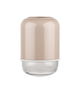 Kapseli maljakko beige/kirkas