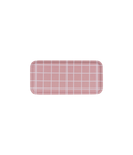 Ruudut & Raidat tarjotin ruutu vaaleanpunainen 27x13cm