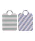 Ruudut & Raidat Chop & Serve -leikkuu-/tarjoilulauta minttu/vaaleansininen 21x31cm
