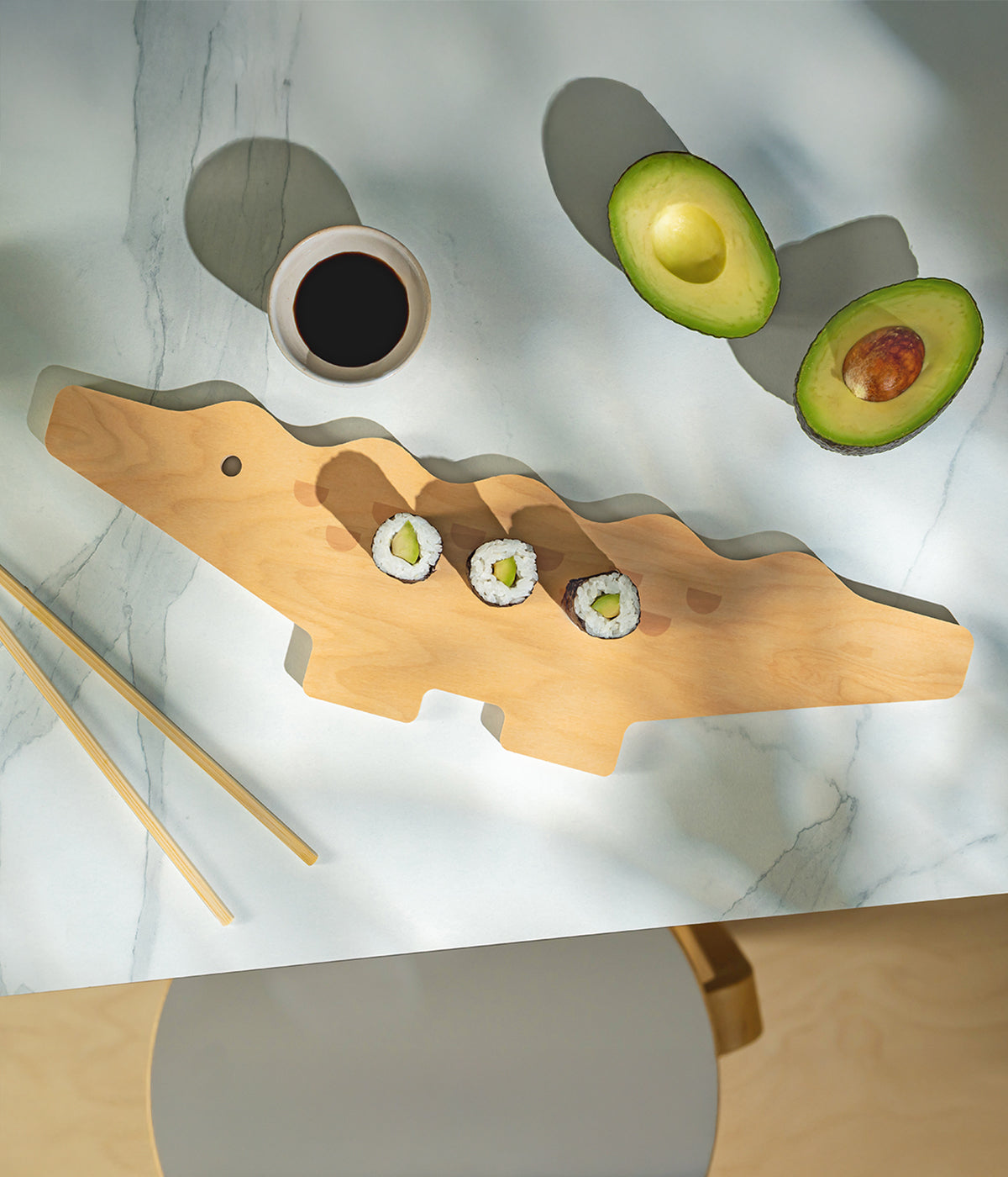 Chop and Serve -lauta Kroko 44x12,5cm