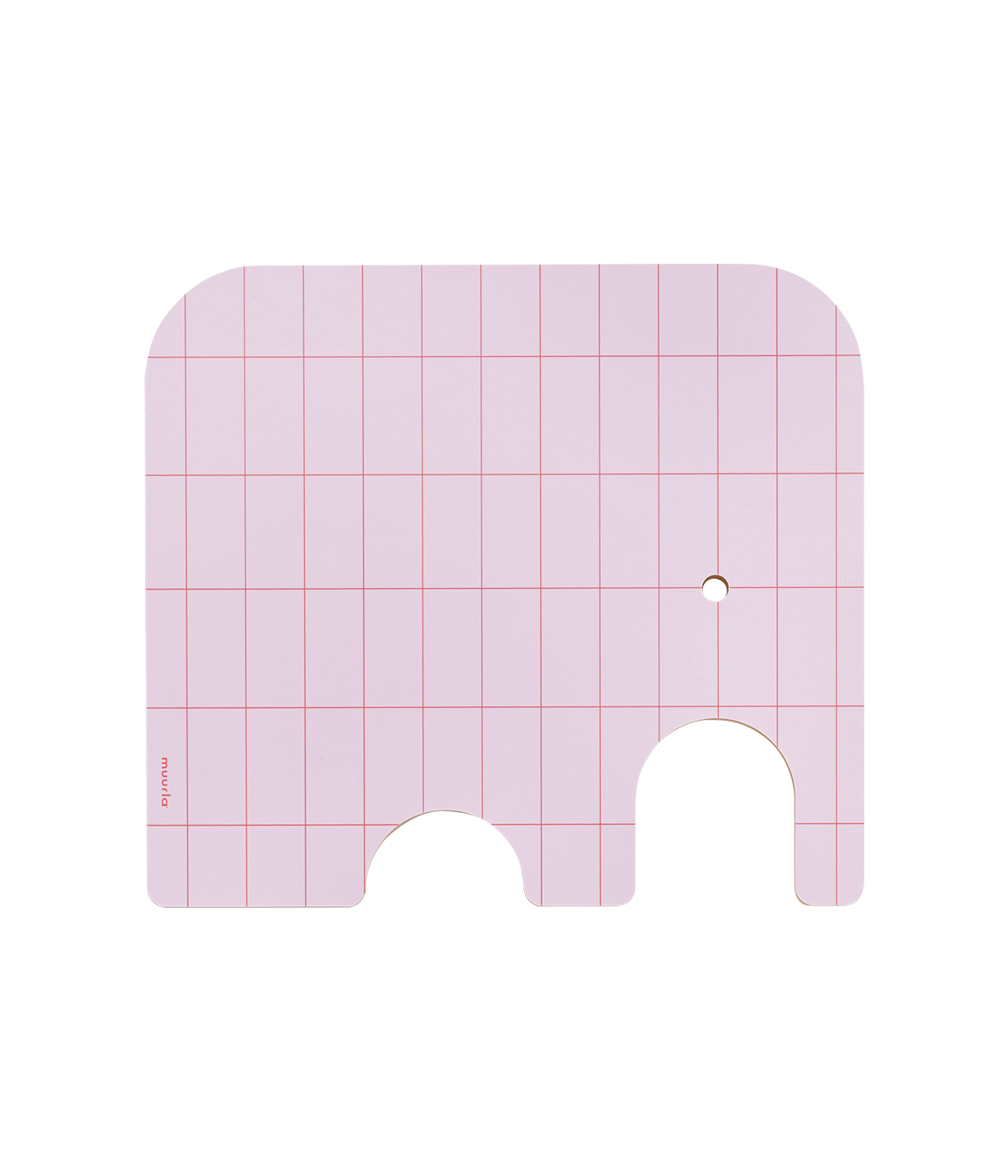 Norsut leikkuu/tarjoilulauta, vaal.pun, 28x25 cm