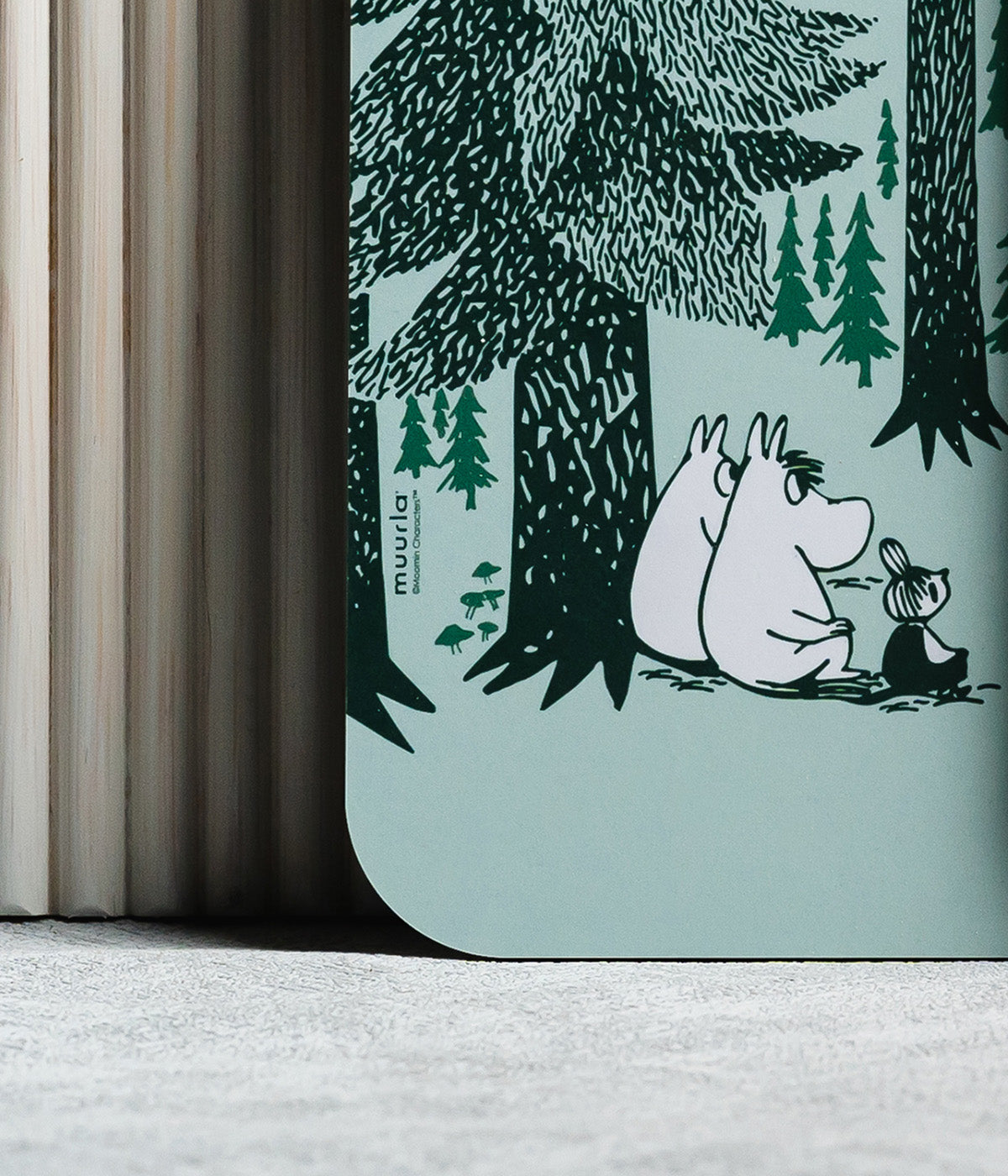 Muumi Chop & Serve -leikkuu-/tarjoilulauta Luontoretki 18x44cm