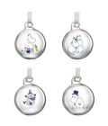Muumi joulupallo Lumipyry Ø5cm, 4 kpl/pkt