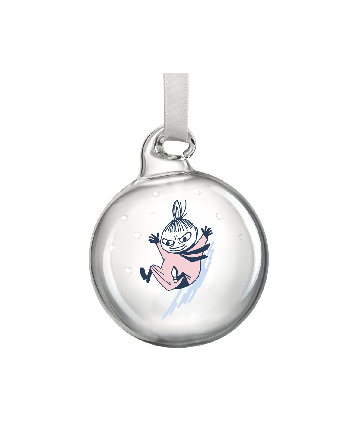Muumi joulupallo Lumipyry Ø5cm, 4 kpl/pkt