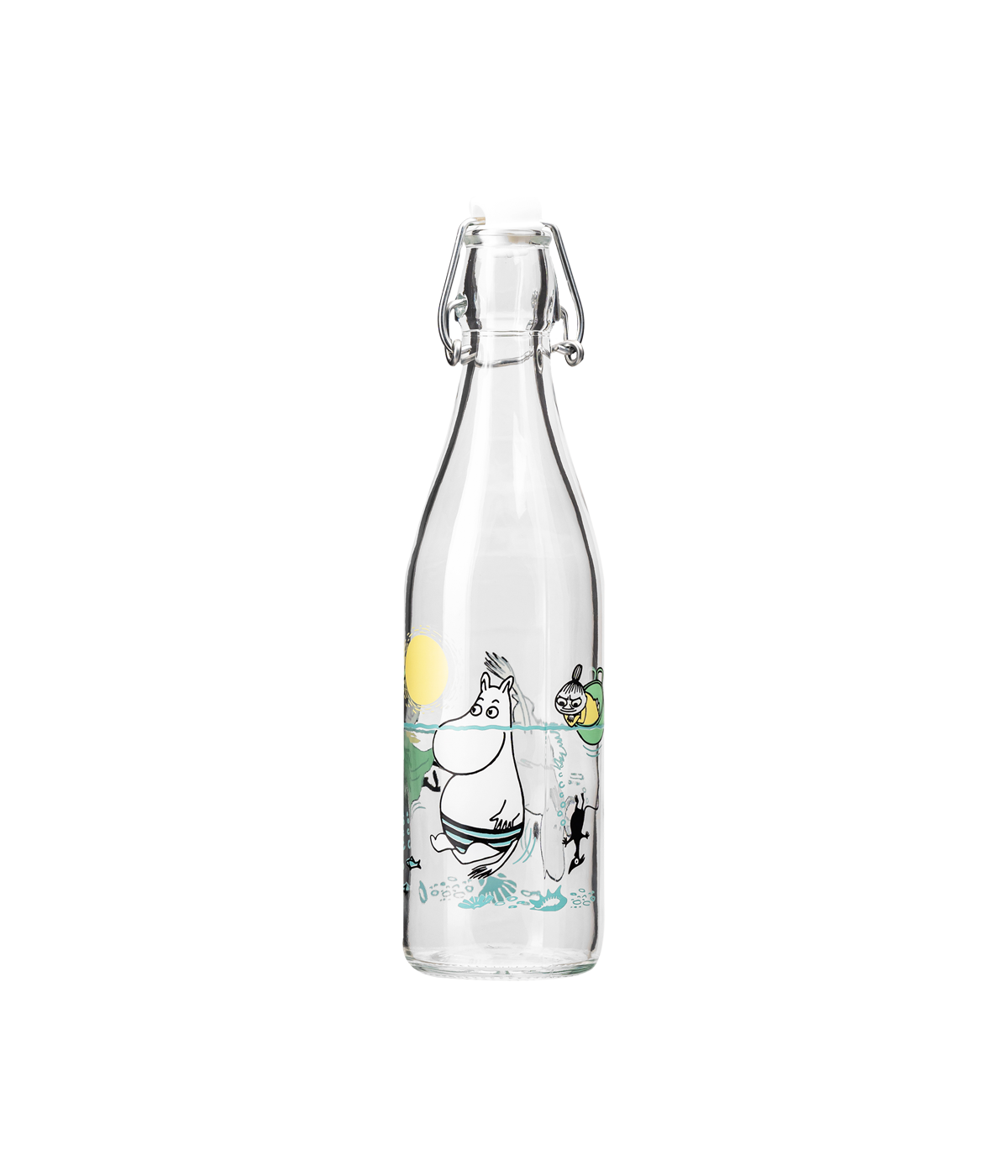 Muumi lasipullo Vilskettä vedessä 0,5L