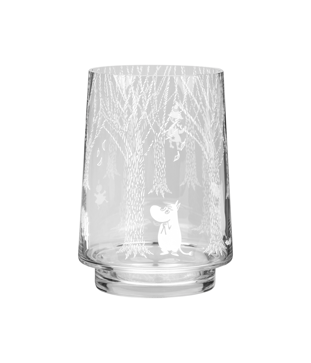 Muumi kynttilälyhty/maljakko Metsässä 20cm