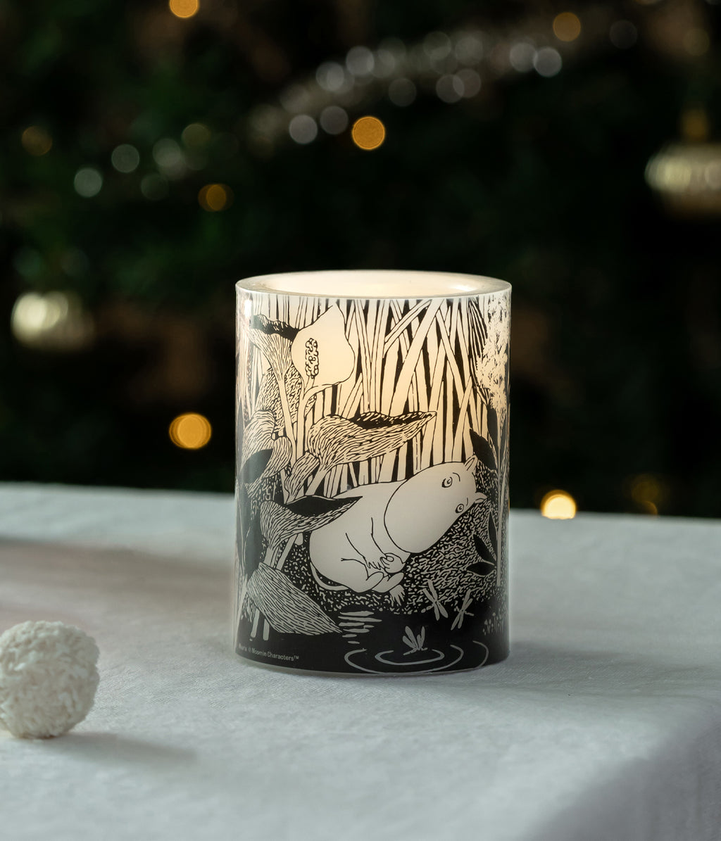 Muumi LED-kynttilä Lampi 10 cm