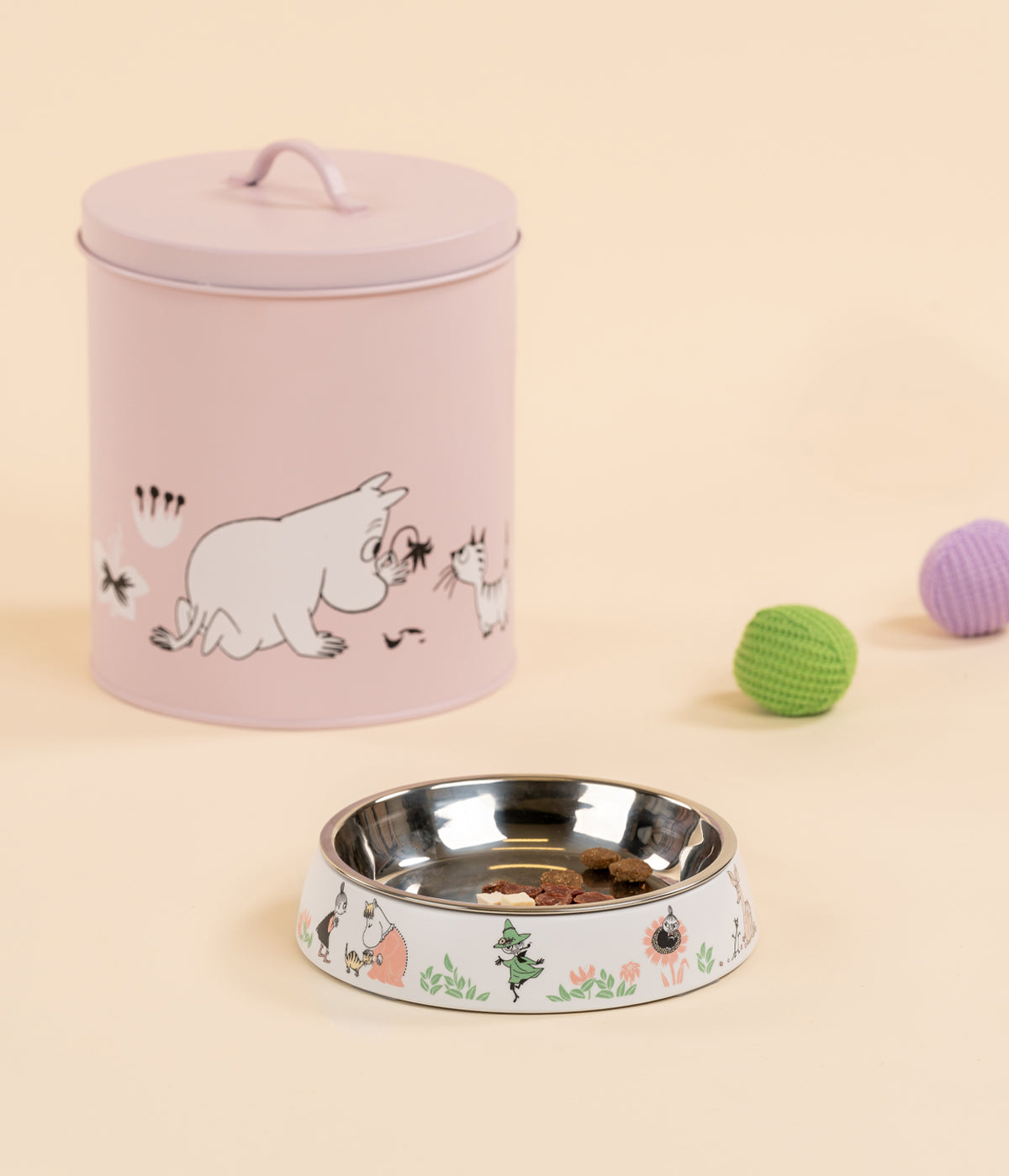 Moomin for Pets kissan kulho, valkoinen