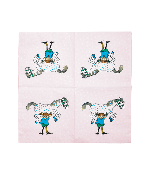 Pippi napkin Pippi and the Horse 33 x 33 cm