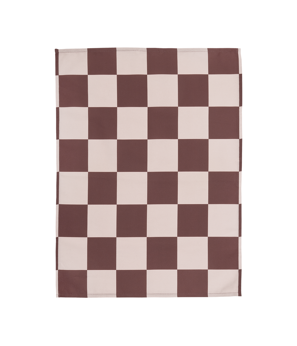 Checks & Stripes kitchen towel brown/pink checks 50 x 65 cm