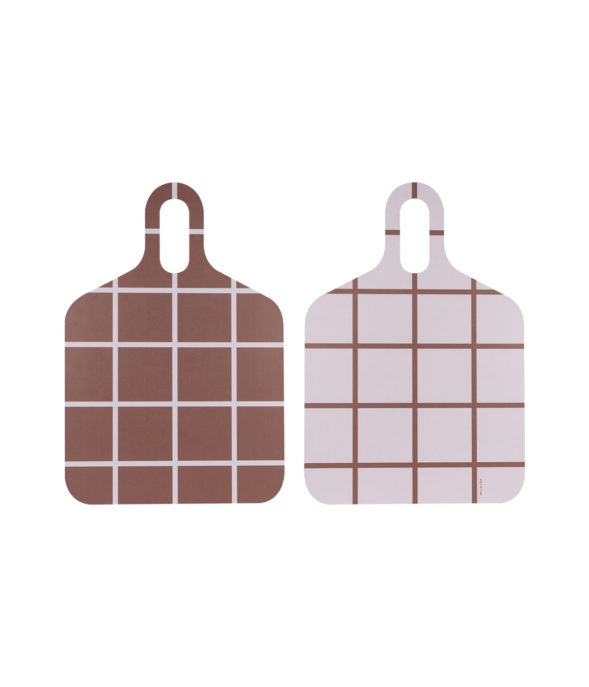 Ruudut & Raidat Chop & Serve -leikkuu-/tarjoilulauta ruskea/beige 30 x 44 cm