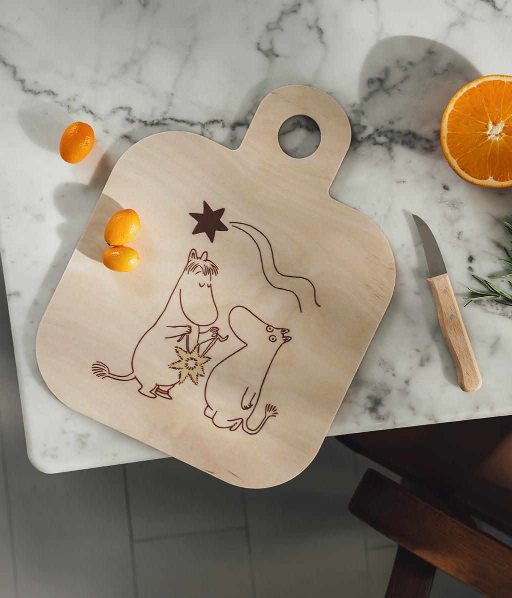 Muumi Chop & Serve -lauta Pyrstötähti 25 x 32 cm