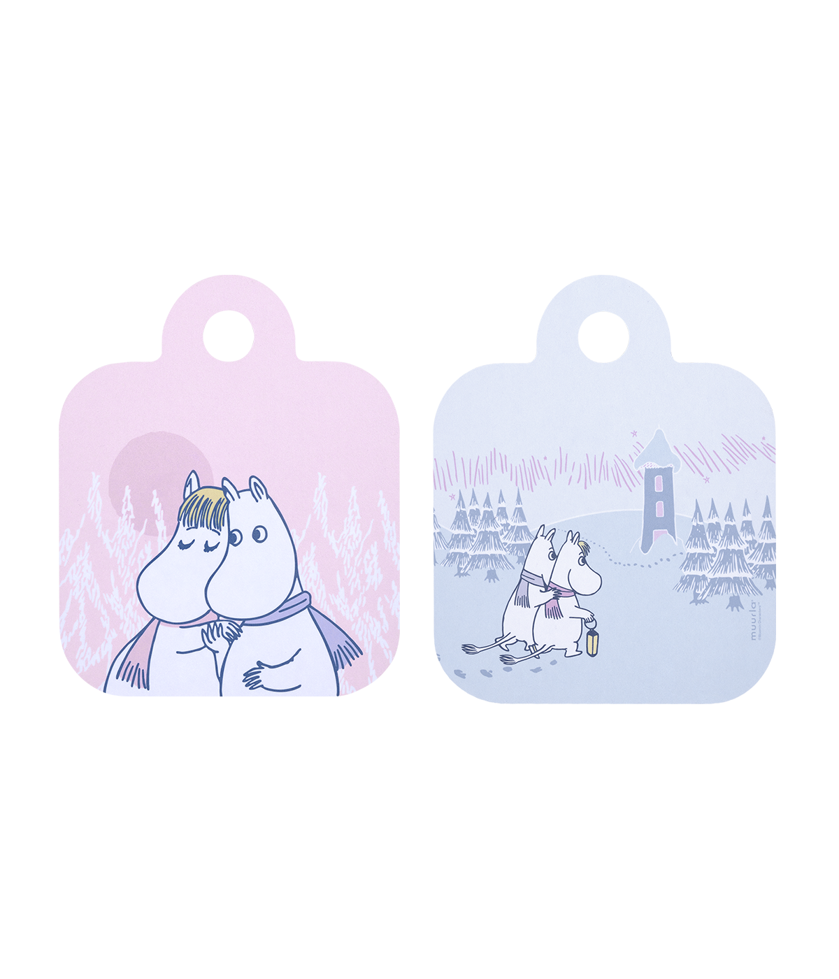 Muumi Chop & Serve -lauta Pakkaspäivä 20 x 25 cm