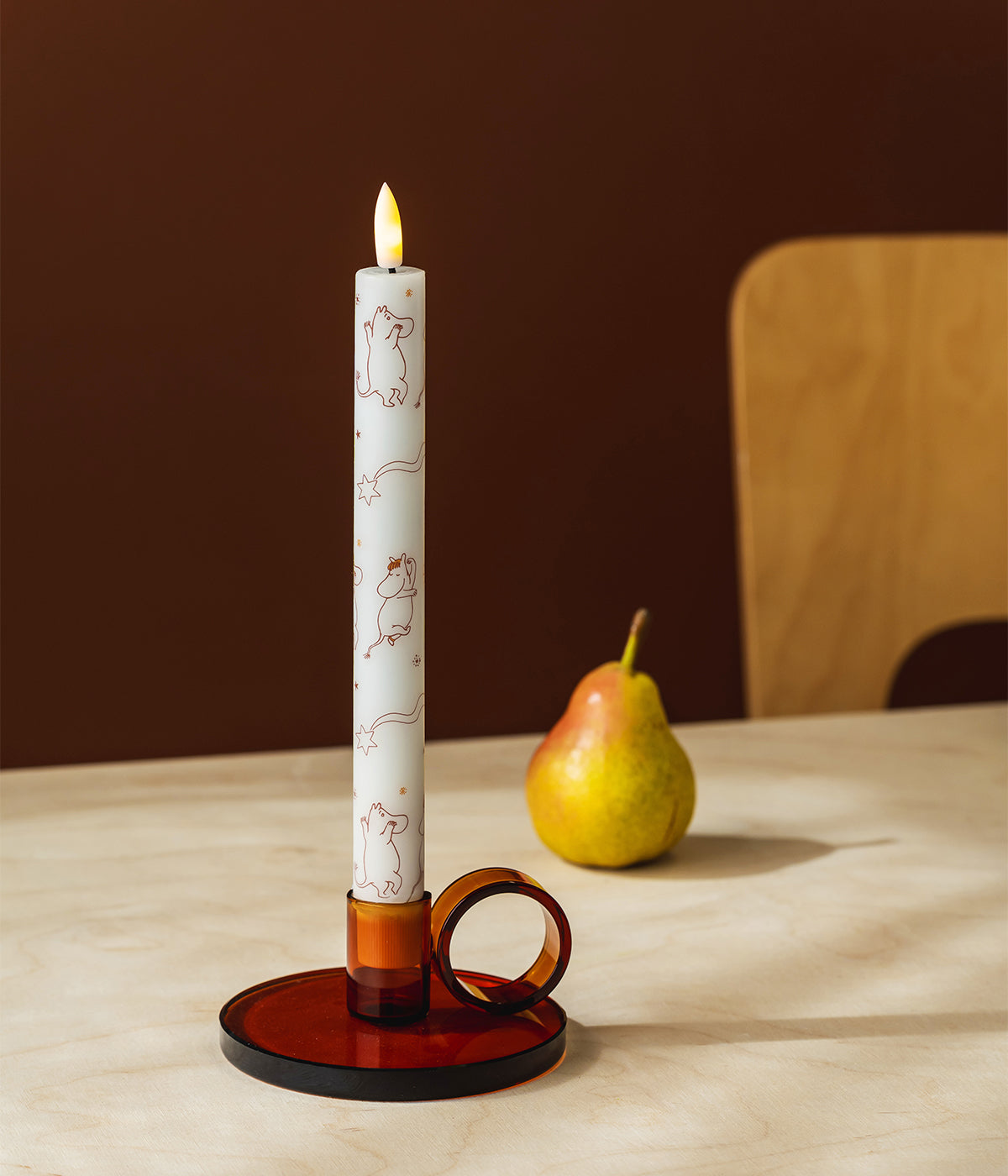 Moomin LED taper candles Comet 2 pcs