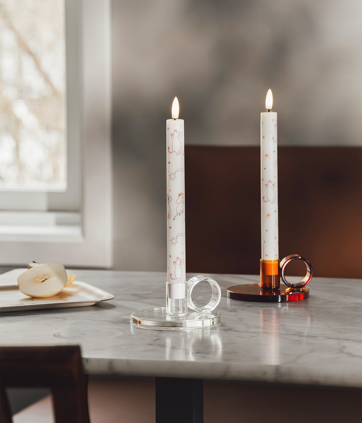 Moomin LED taper candles Comet 2 pcs