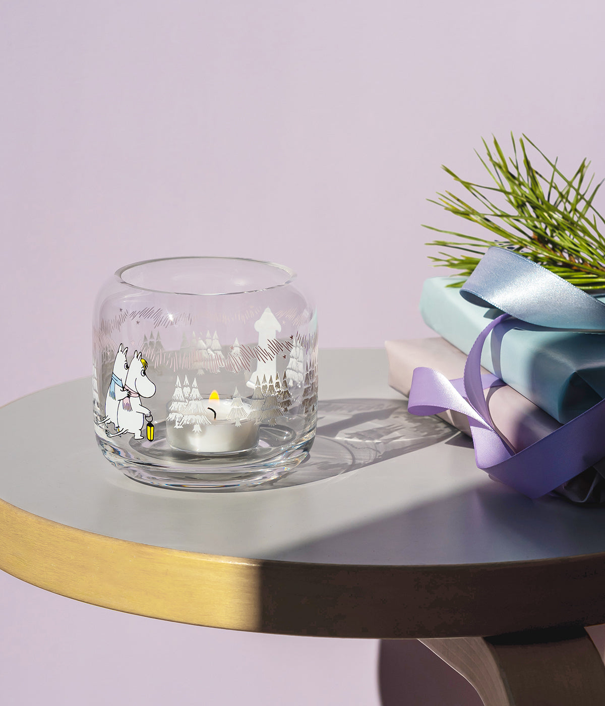 Muumi kynttilälyhty Pakkaspäivä 8 cm