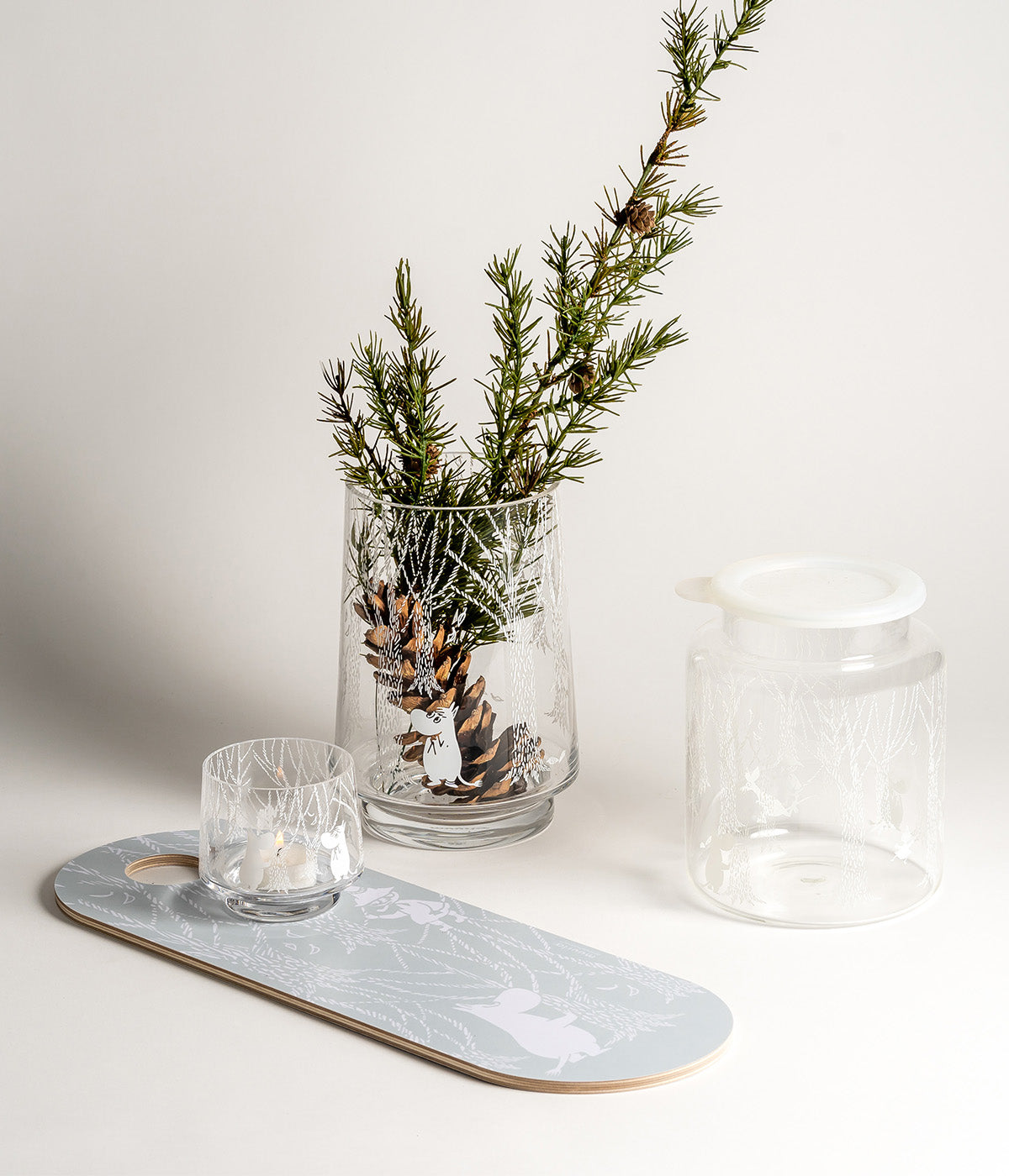 Muumi kynttilälyhty/kulho Metsässä 8cm