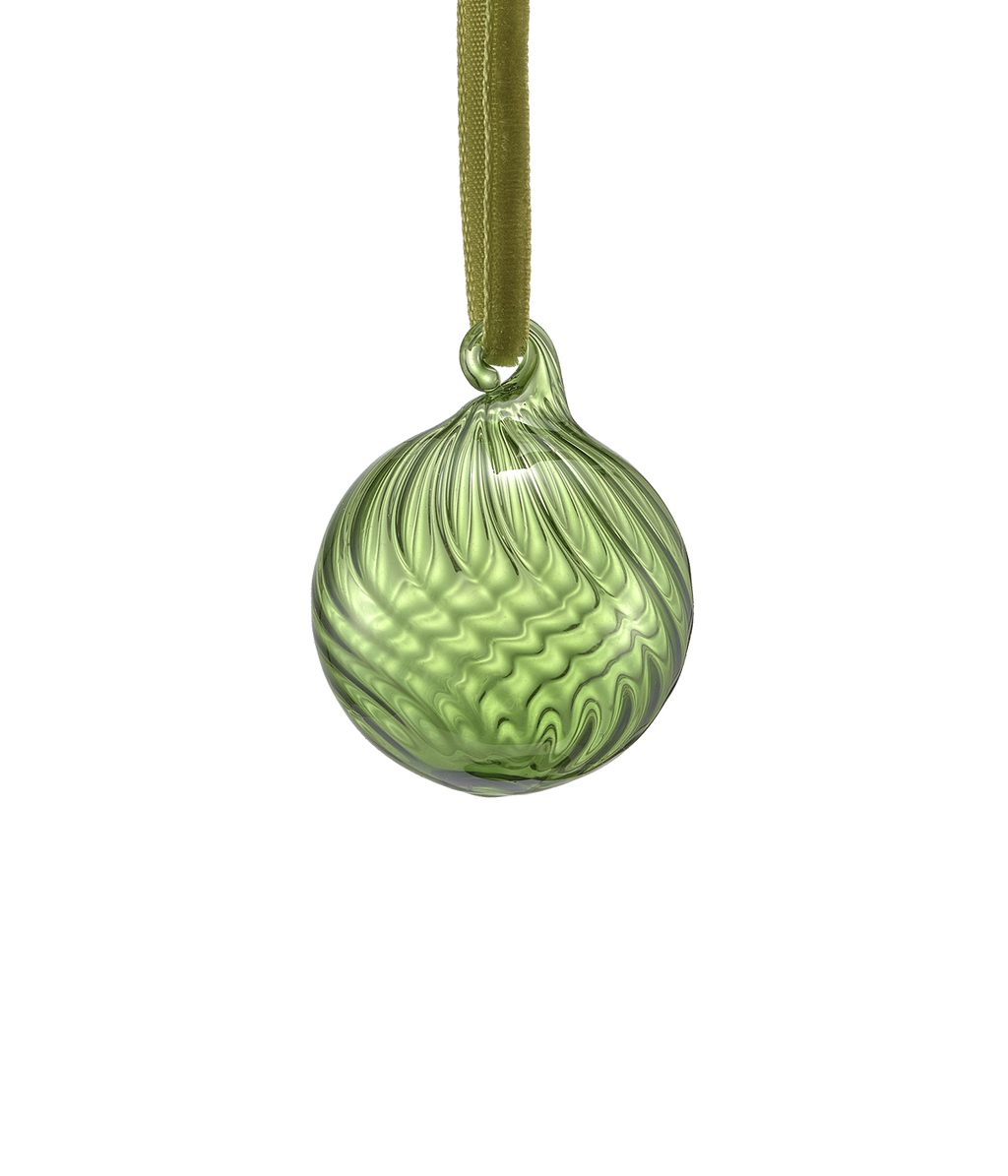 Muurla glass Christmas baubles 3 cm 3 pcs