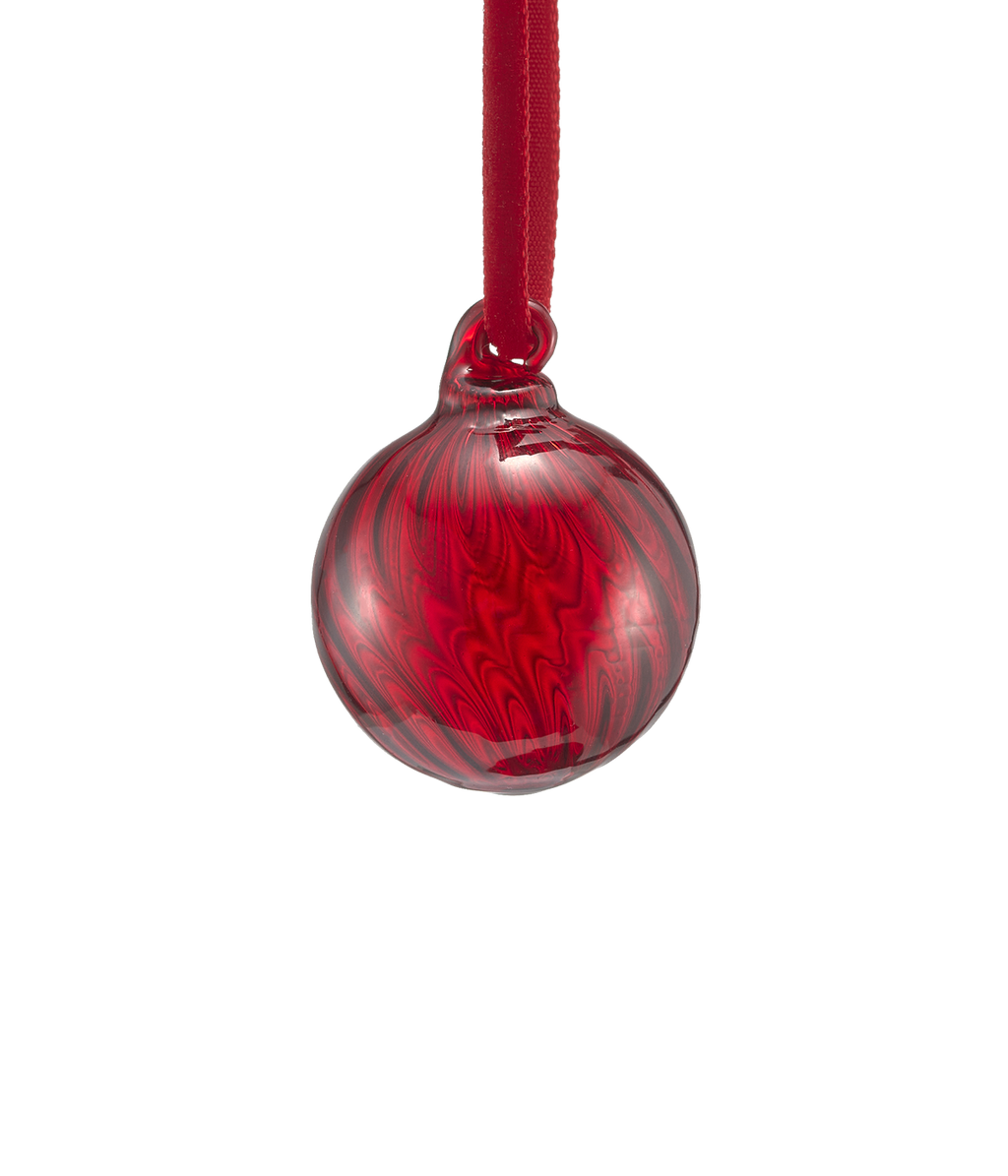 Muurla joulupallo punainen 3 cm 3 kpl/pkt